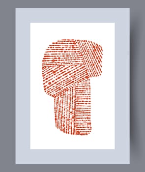 Scandinavian abstract vector print set. Minimalistic abstract wall art background for print. Scandinavian vector style.