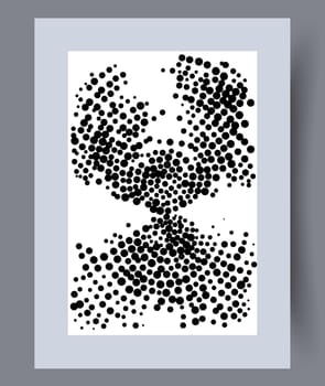 Printable wall art vector poster set. Hand drawn minimalism design for scandinavian interior.
