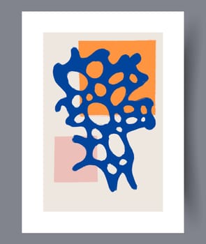 Printable wall art vector poster set. Hand drawn minimalism design for scandinavian interior.