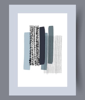 Printable wall art vector poster set. Hand drawn minimalism design for scandinavian interior.