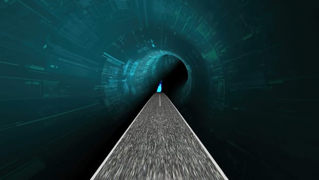 Driving through the hi tech tunnel