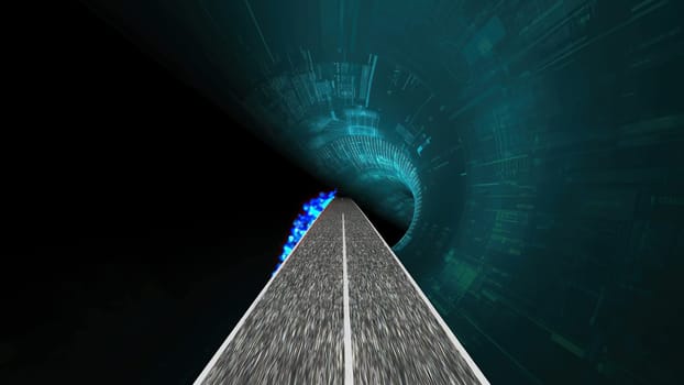 Driving through the hi tech tunnel
