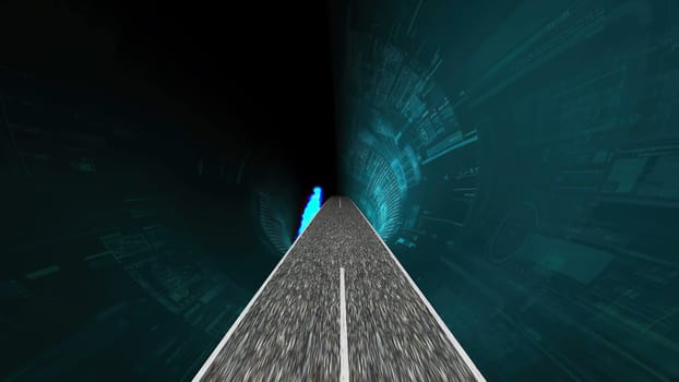 Driving through the hi tech tunnel