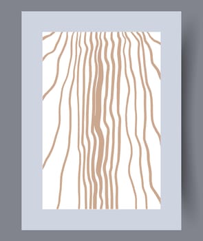 Printable wall art vector poster set. Hand drawn minimalism design for scandinavian interior.