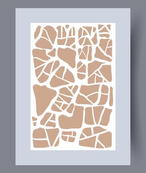 Printable wall art vector poster set. Hand drawn minimalism design for scandinavian interior.