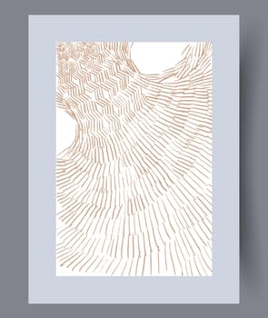 Printable wall art vector poster set. Hand drawn minimalism design for scandinavian interior.