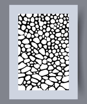 Scandinavian abstract vector print. Minimalistic abstract wall art background for print. Scandinavian vector style.