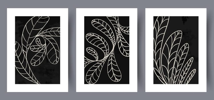 Scandinavian abstract vector print. Minimalistic abstract wall art background for print. Scandinavian vector style.
