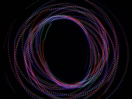 spectacular colored lights with geometric shapes special effects