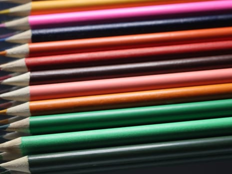 colored pencil blue green yellow many wood drawing