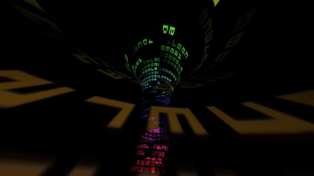 Driving through the binary data tunnel,Driving through the binary data tunnel