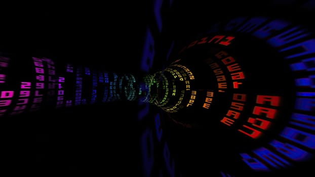 Driving through the binary data tunnel,Driving through the binary data tunnel