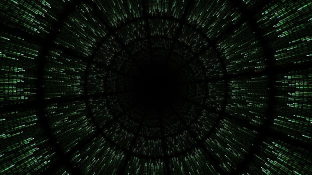 Hypnotic green dots in tunnel ,Hypnotic green dots in tunnel