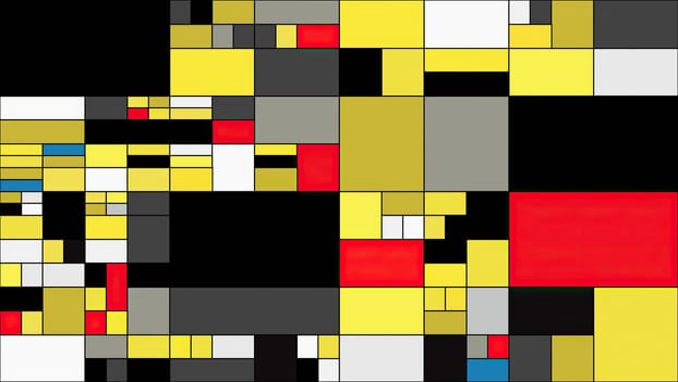 Colorful rectangles mondrian style art illustration,Colorful rectangles mondrian style art illustration