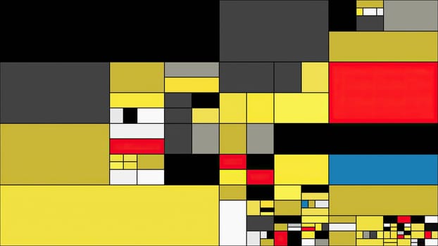 Colorful rectangles mondrian style art illustration,Colorful rectangles mondrian style art illustration