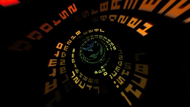 Driving through the binary data tunnel,Driving through the binary data tunnel