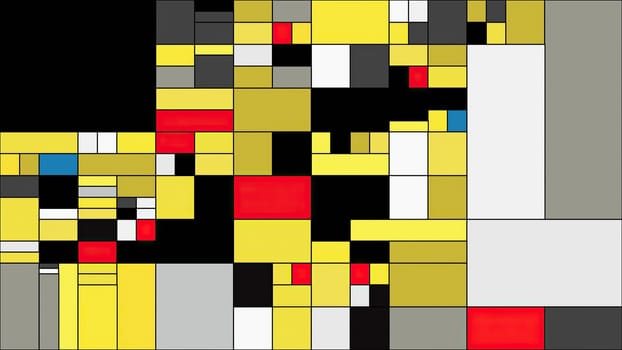 Colorful rectangles mondrian style art illustration,Colorful rectangles mondrian style art illustration