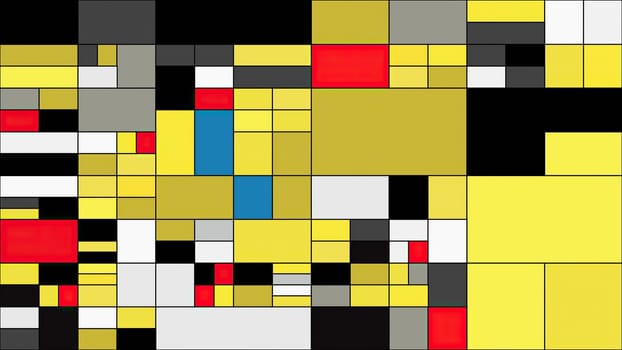 Colorful rectangles mondrian style art illustration,Colorful rectangles mondrian style art illustration