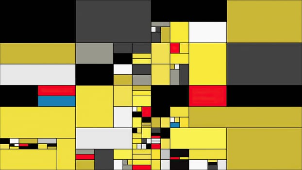 Colorful rectangles mondrian style art illustration,Colorful rectangles mondrian style art illustration