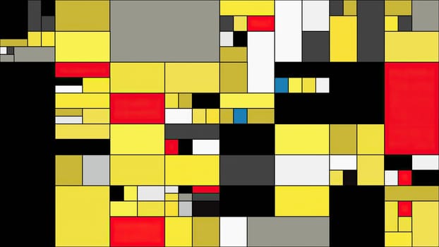Colorful rectangles mondrian style art illustration,Colorful rectangles mondrian style art illustration