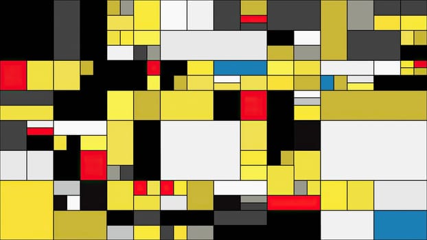Colorful rectangles mondrian style art illustration,Colorful rectangles mondrian style art illustration