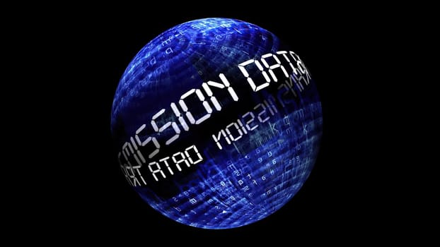 Data transmission on rotating sphere,Data transmission on rotating sphere
