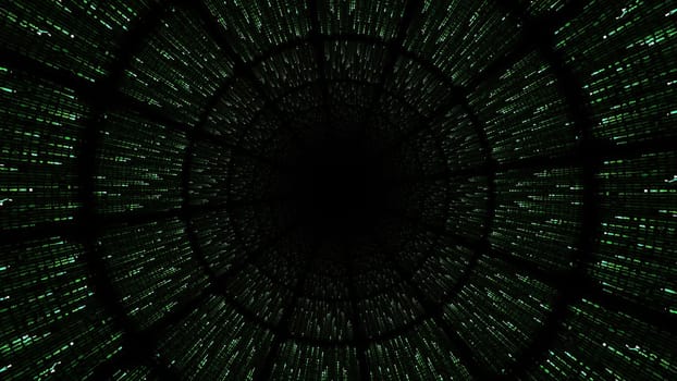 Hypnotic green dots in tunnel ,Hypnotic green dots in tunnel
