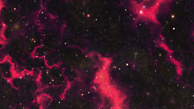 Space Flight Into A Star Field In Galaxy Clouds And Lightning Nebula,Space Flight Into A Star Field In Galaxy Clouds And Lightning Nebula