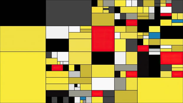 Colorful rectangles mondrian style art illustration,Colorful rectangles mondrian style art illustration