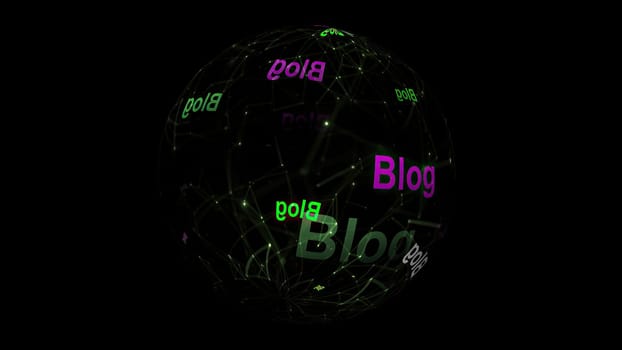 Blog concept on rotating sphere,Blog concept on rotating sphere