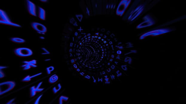 Driving through the binary data tunnel,Driving through the binary data tunnel