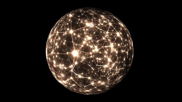 Abstract Plexus Technology Science on rotating sphere concept,Abstract Plexus Technology Science on rotating sphere concept