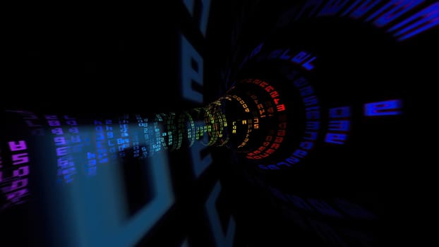 Driving through the binary data tunnel,Driving through the binary data tunnel