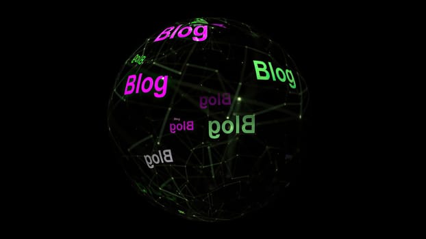 Blog concept on rotating sphere,Blog concept on rotating sphere