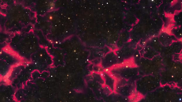 Space Flight Into A Star Field In Galaxy Clouds And Lightning Nebula,Space Flight Into A Star Field In Galaxy Clouds And Lightning Nebula