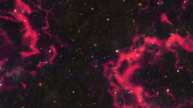 Space Flight Into A Star Field In Galaxy Clouds And Lightning Nebula,Space Flight Into A Star Field In Galaxy Clouds And Lightning Nebula