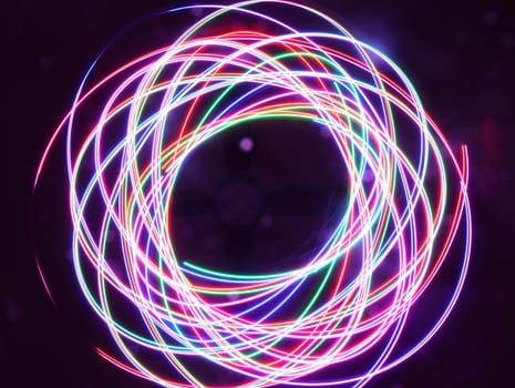 spectacular colored lights with geometric shapes special effects