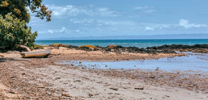 wild paradise beach in Masoala, Madagascar, Africa Wilderness, beautiful nature wilderness landscape