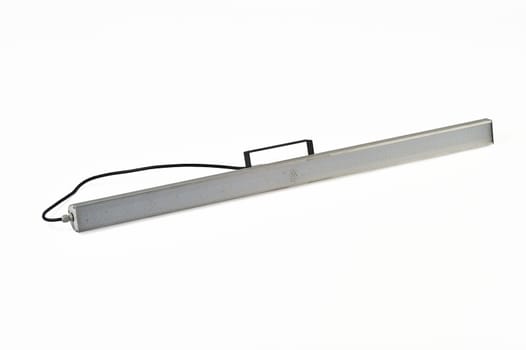 LED lamp for non-residential and public spaces on a white isolated background. Power saving. High quality photo