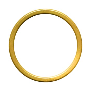Golden ring or round circle with golden color