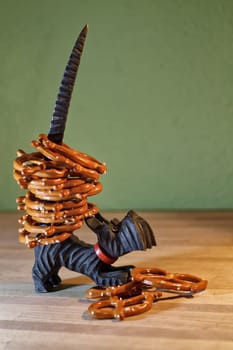 traditional pretzel dog