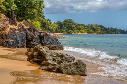 Wild paradise beach in Masoala, Madagascar, Africa Wilderness, beautiful nature wilderness landscape