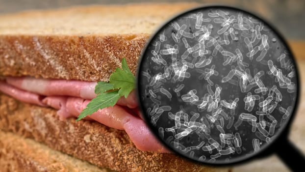 Searching for bacteria in sandwich,Searching for bacteria in sandwich