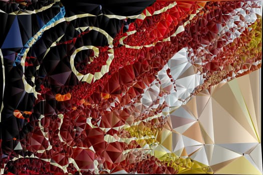 Polygonal geometric pattern triangles background