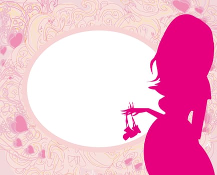 pregnant woman card