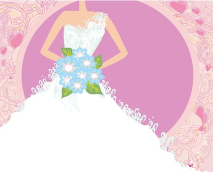 Abstract Beautiful bride card