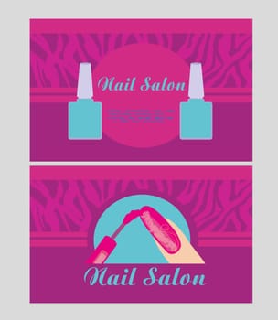 Nail Salon design of business cards