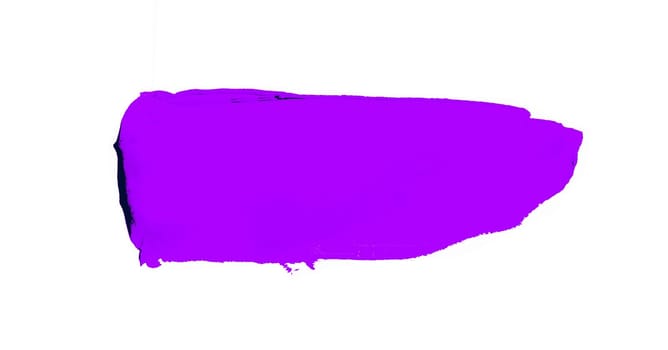 Purple paintbrush texture on white background