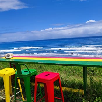 The Dulan Sea Viewing Platform, Taitung, enjoy the beautiful coastline of Taitung