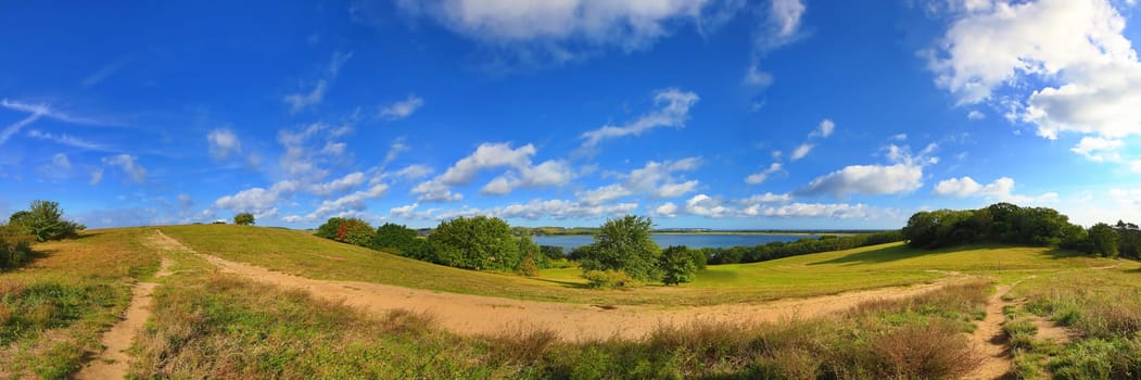Klein Zicker dreamy landscape on the Baltic Sea island of Rügen